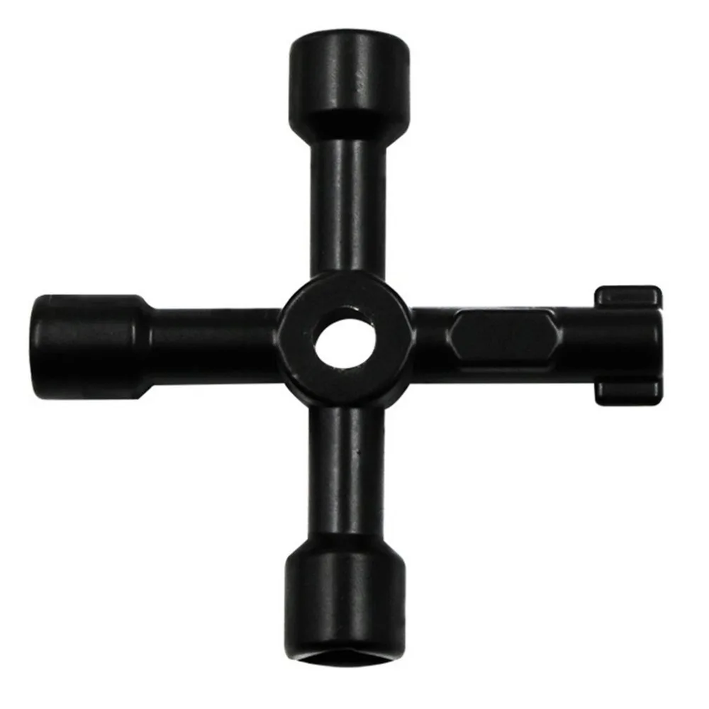 Многофункциональный 4 способа универсальный треугольник ключ Крест ключ водопроводчик для электрический счетчик газа шкафы радиаторы