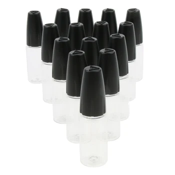 

15x Refillable Empty Needle Nozzle Tip Plastic Dropper Bottle Glue Oil Vial
