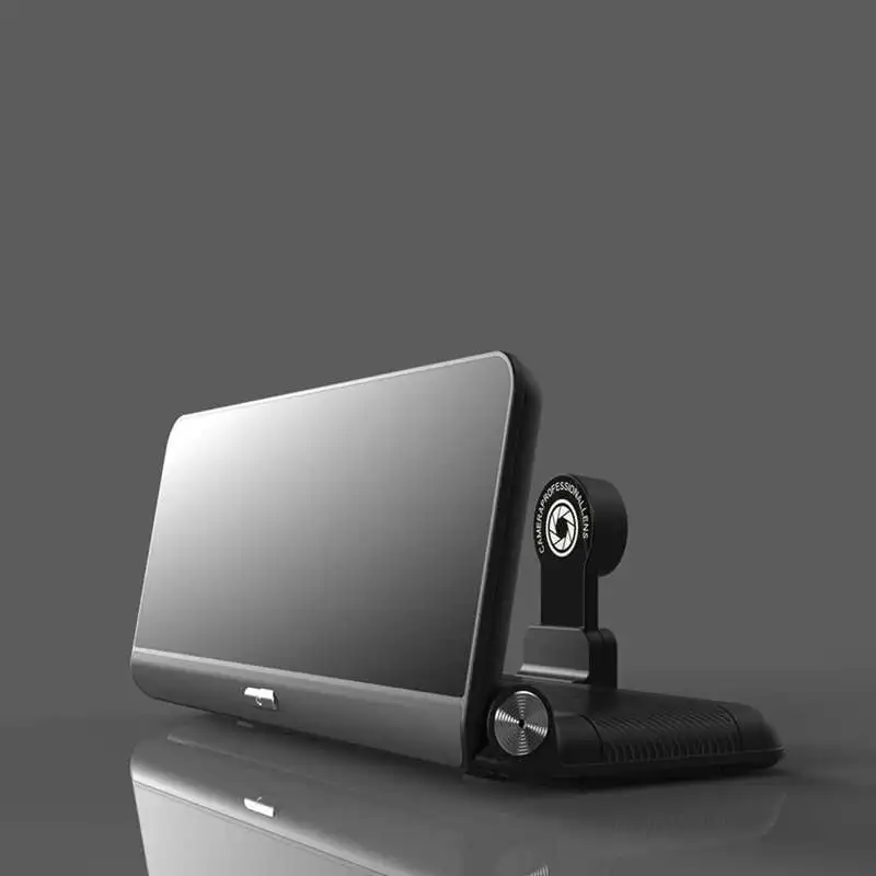 Складная Автомобильная Dvr 8 дюймов видеорегистратор Android 5,1 Gps навигация с двумя объективами камера s Авто рекордер Full Hd 1080P Автомобильный видеорегистратор для Ch