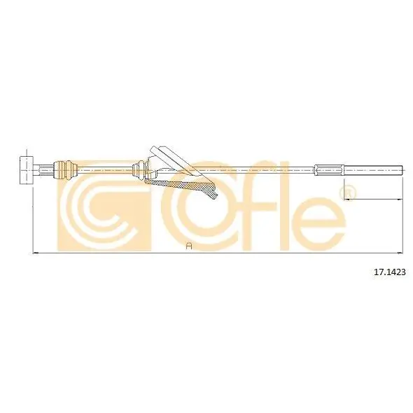 Трос стояночного тормоза передн TOYOTA COROLLA all 11/01 COFLE 1