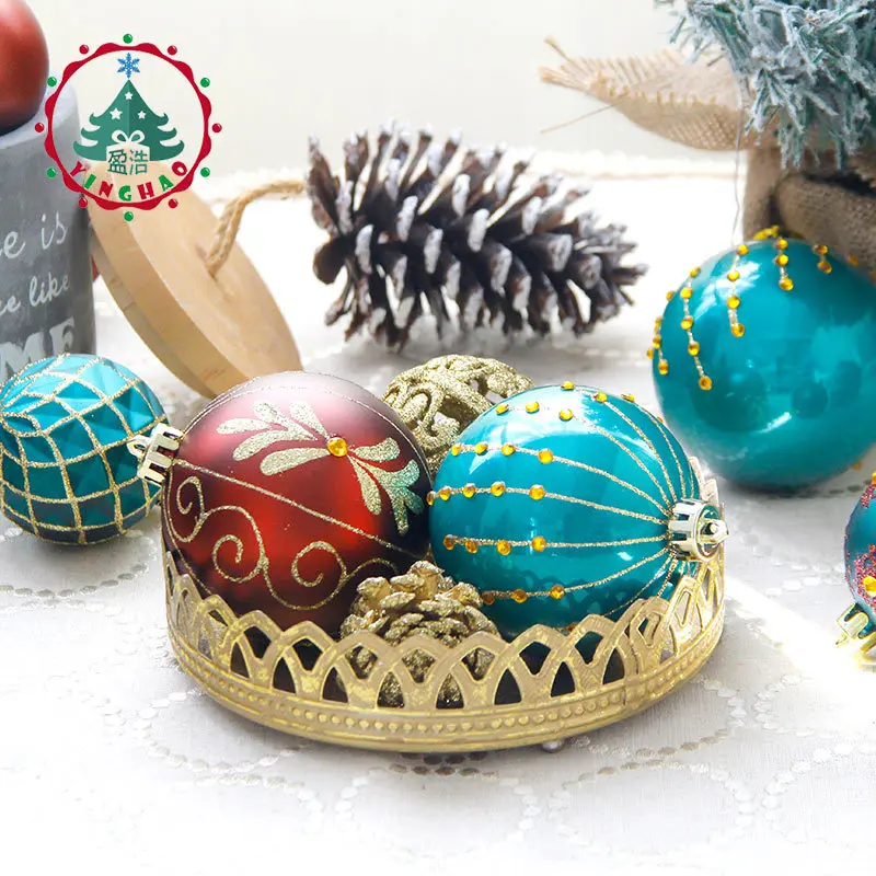 Adornos Navidad натальные шарики из полистирола 8 см рождественские шары елочные украшения Рождественские украшения