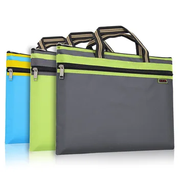 

Canvas File Holder A4 Business Office File Bag Zipper Multilayer Storage Bag Waterproof Conference Briefbag Thick Fill