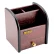 

Pen holder wooden storage box desk surface finishing seat locker cosmetic remote control supplies storage supplies rack