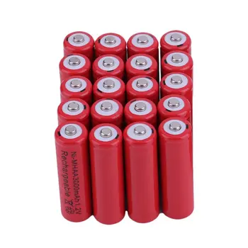 

Professional 20pcs AA 3000mAh and 20pcs AAA 1800mAh 1.2V Universal NI-MH Battery Rechargeable Battery Set