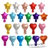 100pcs 5inch colorful heart star foil balloons birthday wedding party decoration Pure color helium ballons air globos suppie ► Photo 2/6