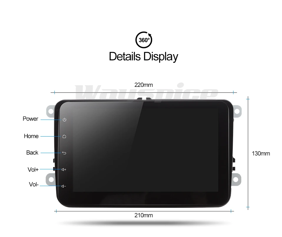Discount EU/RU Warehouse CDZ8060 PX30android 9.0 car dvd player for VW polo golf passat tiguan skoda yeti superb rapid for skoda gps navi 13