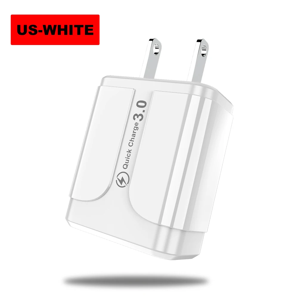 US White Зарядное устройство USB Vanniso Quick Charge 3,0 18 Вт QC 3,0 Быстрая зарядка AFC FPC usb зарядка мобильного телефона зарядное устройство для iPhone samsung Xiaomi - Тип штекера: US White