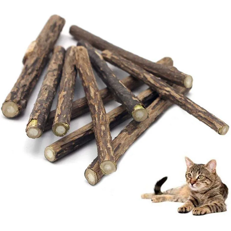 Игрушка для кошек и натуральная молярная игрушка жевания котят кошачьи палочки
