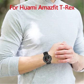

Soft Silicone Adjustable Sports Watch Strap For Amazfit T-Rex Smart Watch Bracelet Wristband Replaceable Accessories