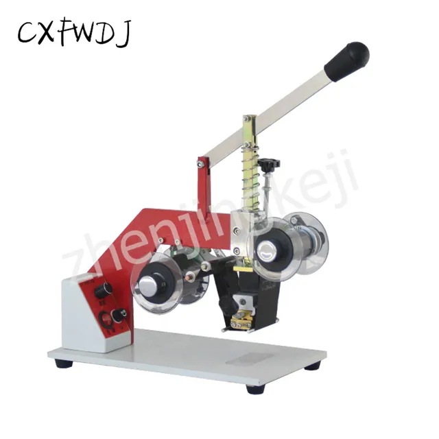 $72.53 Coder Production Date Ribbon Code indentation Machine Food Printer Manual Stamping indentation Hot Stamping Hot Code