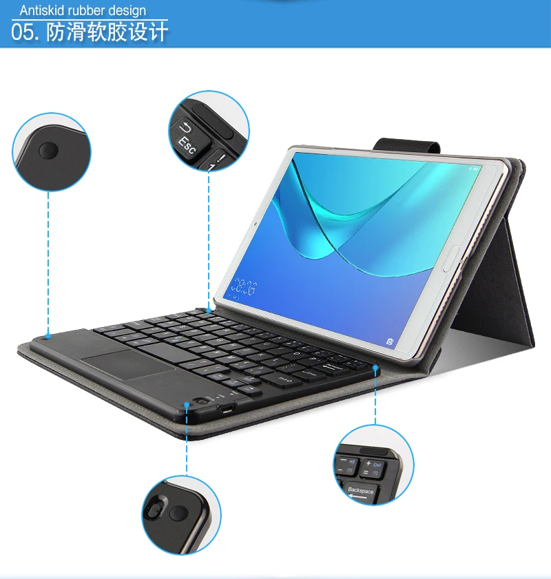 Защитный чехол для планшета с Bluetooth клавиатурой, чехол для huawei MediaPad M5, 8,4 дюймов, SHT-AL09/SHT-W09, чехол для бизнеса, чехол из искусственной кожи+ ручка