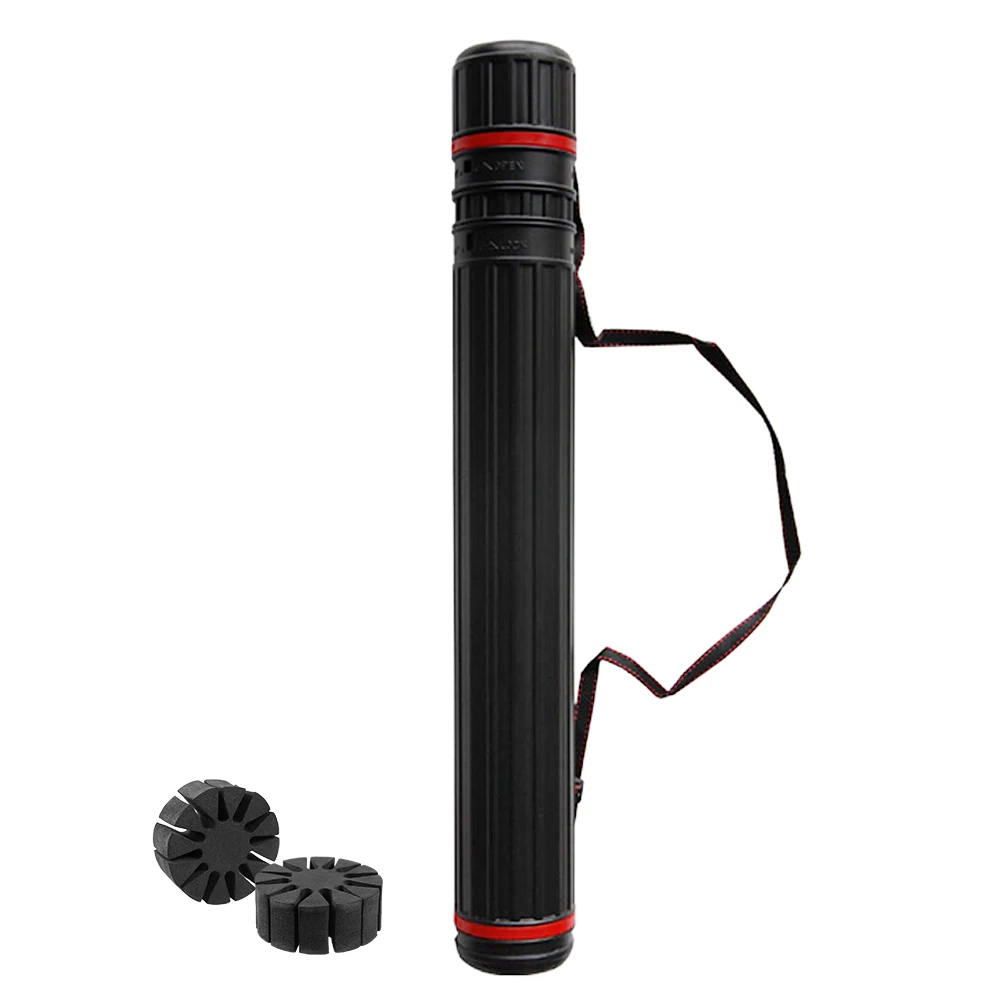 

Telescopic Bow Tube Case Scroll Pouch Bag Archery Arrow Quiver with 2 EVA Foam Arrow Recurve Hunting Shooting Holder Durability