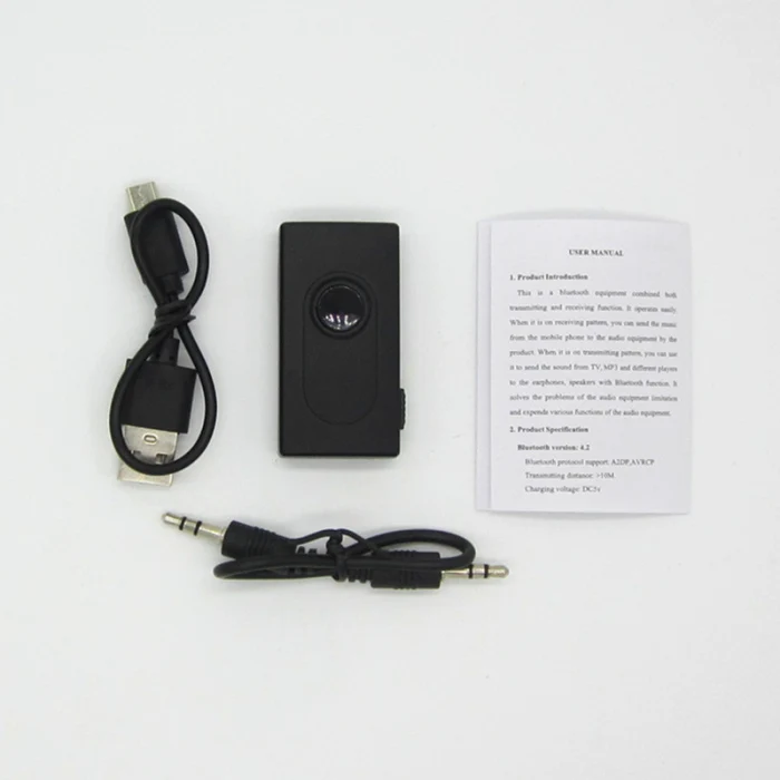 2 в 1 Bluetooth передатчик/приемник беспроводной 3,5 мм адаптер с низкой задержкой FKU66