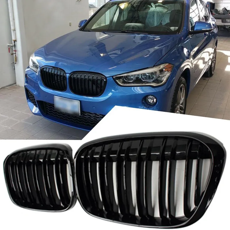 Для BMW X1 F48 передний бампер решетка почки сетка 5-дверная компактная фургон 2016 +
