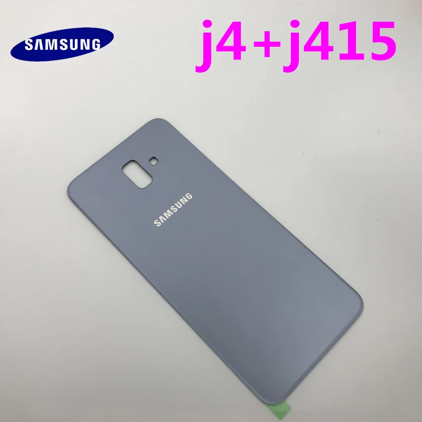 samsung Galaxy J6+ plus J610 J610F, задняя крышка для батареи, Сменный Чехол на заднюю дверь с наклейками