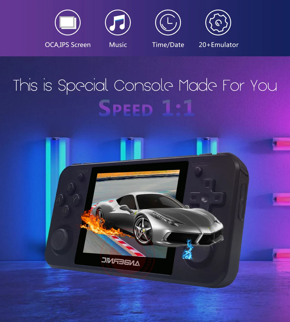 US $89.99 ANBERNIC RG350P Retro game Upgrade version 64Bit Emulator video game consoles handheld game players RG350P PS1 RG350 HDMIcompat