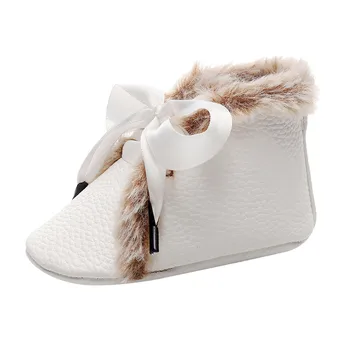 

2019 New Fashion Toddler Girl snow Boots Shoes Newborn Baby Autumn Winter cotton Warm Soft Sole Plush Prewalker Dropship 10