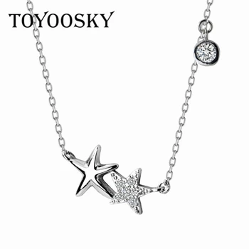 Fashion Charm Women Stars Necklaces & Pendants Chain Choker Necklace Collar Women Statement Jewelry Bijoux 925 Sterling Silver