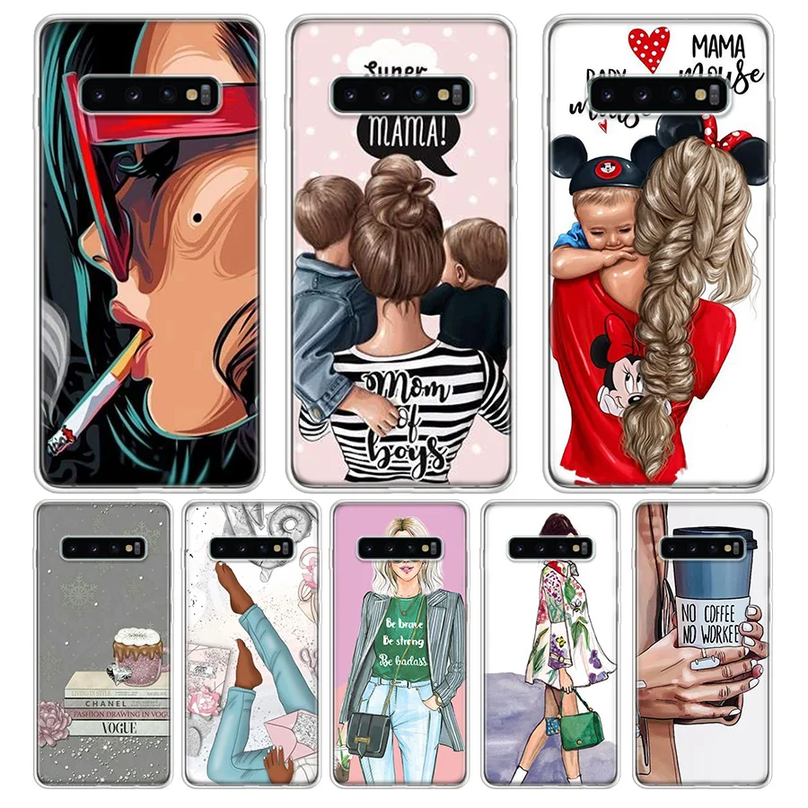 

2020 new arrivals Fashion girls Phone Case For Samsung Galaxy S9 S8 J4 J6 Plus + J8 2018 S7 S6 Edge Note 9 8 Phone Cover Phone