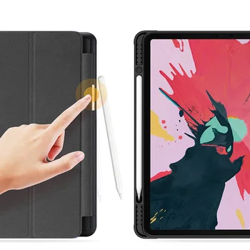 

PU Leather Soft Shell With Pencil Holder Full Protection Support Anti Scratch Tablet Case Flip Cover For IPad Pro 11inch