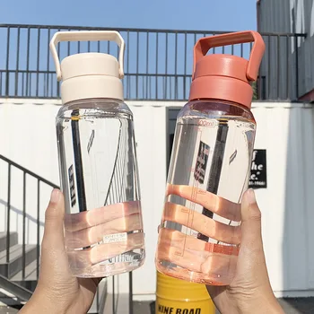 

Chuhe New Large-Capacity Portable Sports Plastic Cup Simple Hipster Harajuku Outdoor Portable Water Cup