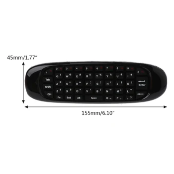 

C120 Fly Air Mouse With Voice Search Mic 2.4G Mini Wireless Keyboard for PC TV D08A