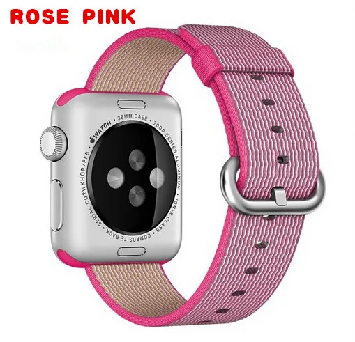 Модный тканый нейлоновый ремешок для Apple Watch Band 42 мм 38 40 44 спортивной петли iwatch Series