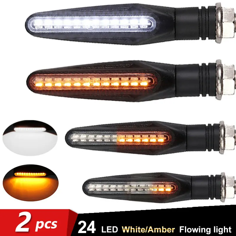 24LED сигнальные огни для мотоцикла световой индикатор сигнал мотоциклетный
