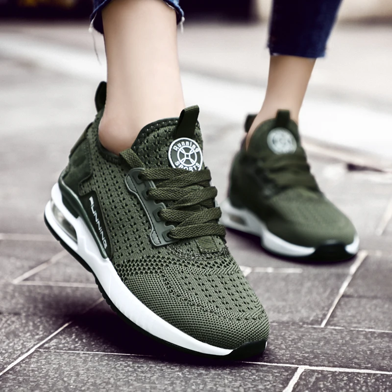 Zapatillas transpirables con suela de aire, zapatillas de correr para  mujer, zapatillas deportivas para hombre y mujer, zapatillas deportivas de  verano para mujer, zapatillas para correr para Patike E 239| | - AliExpress