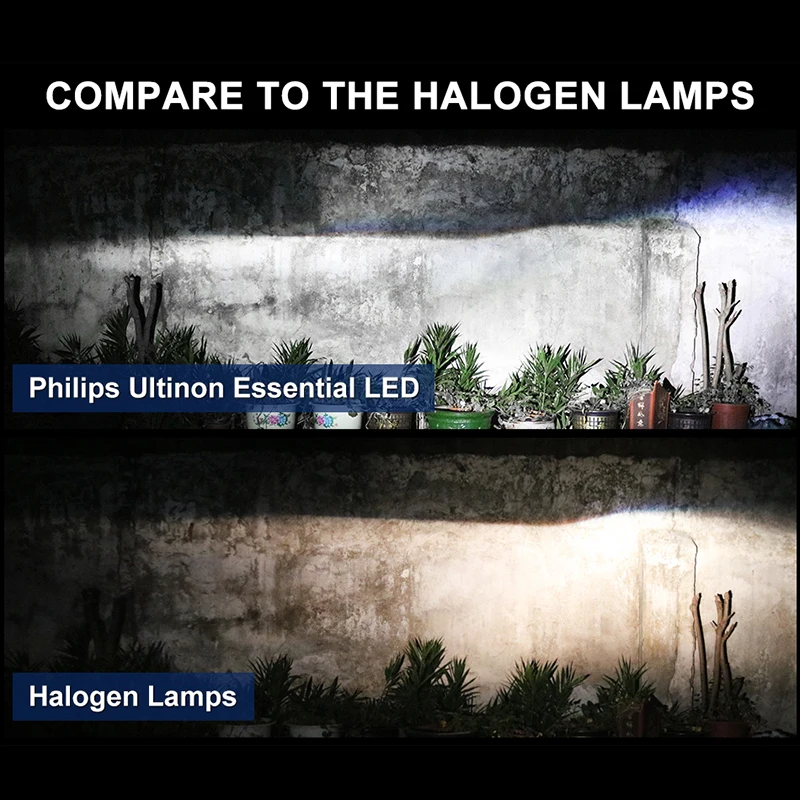 Philips 9003 HB2 H4 светодиодный Ultinon Essential 12 В 11342UEX2 6000K Автомобильный фонарь дальнего и