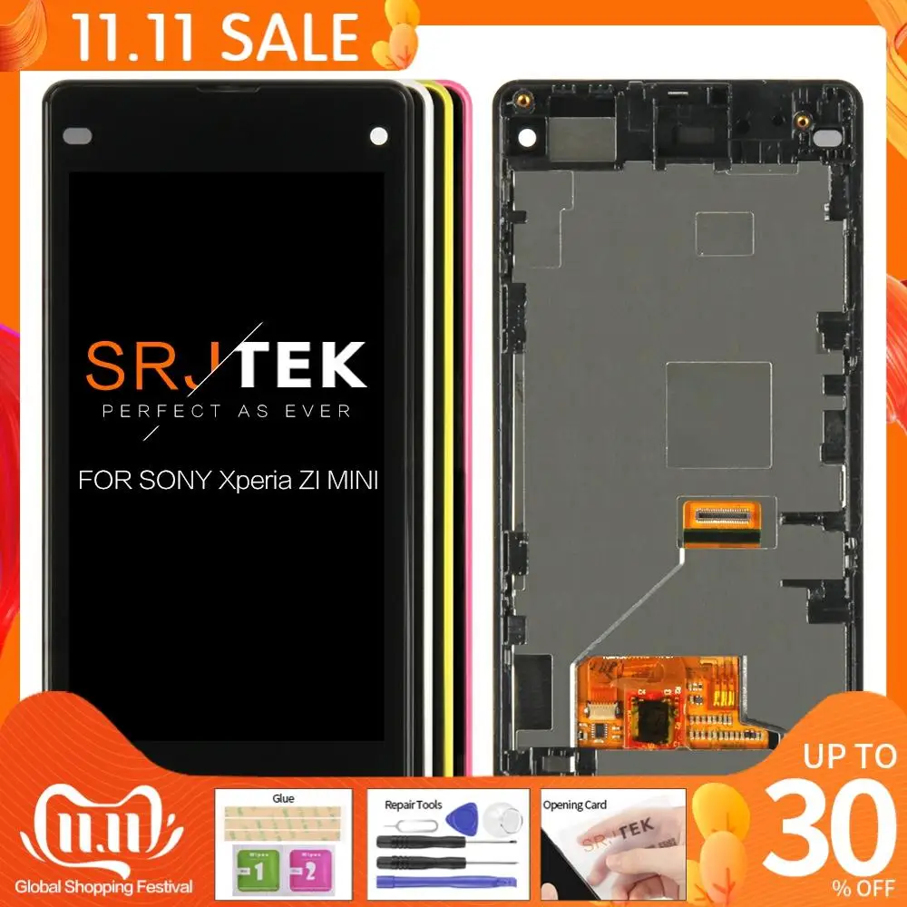 ЖК-дисплей для SONY Xperia Z1 Compact сменный дигитайзер сенсорного экрана M51w D5503 Mini |