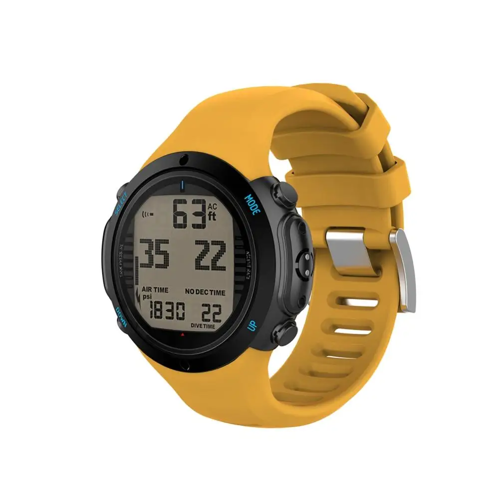 

Colorful Waterproof Silicone Sports Diving Watch Band Wrist Strap Replacement For SUUNTO D6 Dive/D6I NOVO/D6I ZULU Accessories