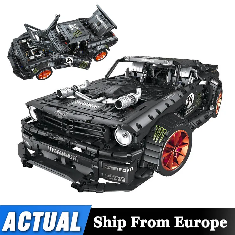 Новинка 20102 1965 спортивный автомобиль Ford Mustang Hoonicorn совместимый технический