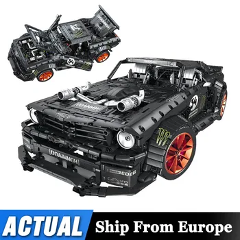 

20102 New 1965 Ford Mustang Hoonicorn Sport Car Compatible Technic MOC-22970 Building Block Bricks Boys Toy Gift