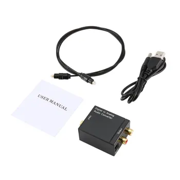 

High Digital to Analog Audio Converter Optical Fiber Coaxial Signal Audio Decoder Amplifier Practical For USB Fiber optic cable