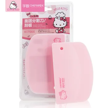 

hello kitty Kitchen food grade PP plastic scraper toast cake cream dough scraper panel cutter