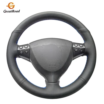 

Hand-stitched Black Genuine leather Car Steering Wheel Cover for Mercedes Benz A-Class A160 A180 E-CELL 2009-2012