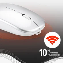 Беспроводная мышь, беззвучная аккумуляторная игровая мышь, поддержка беспроводной связи для ПК, компьютера, ноутбука, Hi 888