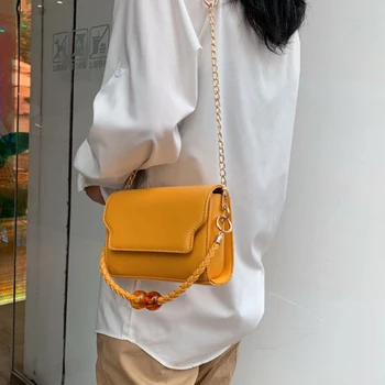 

Casual Shoulder Messenger Bags Women Pu Leather Crossbody Bags For Women Small Flap Knitted handbag big and small size