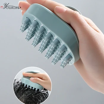 

OYOURLIFE Comfortable Silicone Shampoo Scalp Massage Head Hair Washing Comb Body Bath Spa Massage Brush Bathroom Products