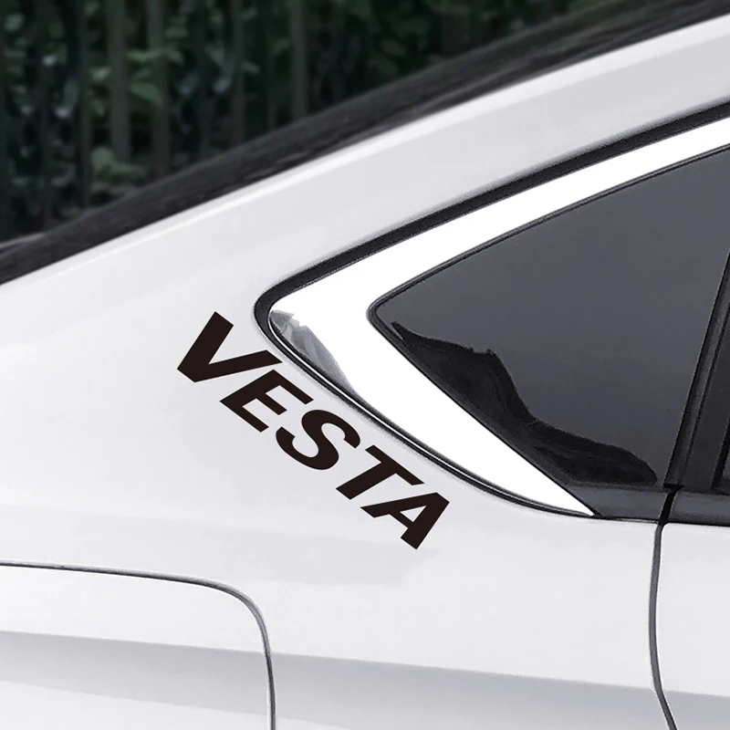 

4PCS/Set Car Decoration Vinyl Stickers Whole Body Trim Decals For Lada Vesta Auto Reflective Car Brand Letter Decals Accessories