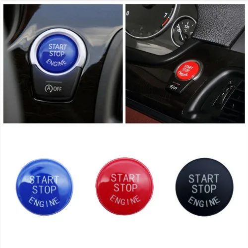 

Car Engine START Button Replace Cover STOP Switch Accessories Key Decor for BMW X1 X5 E70 X6 E71 Z4 E89 3 5 Series E90 E91 E60