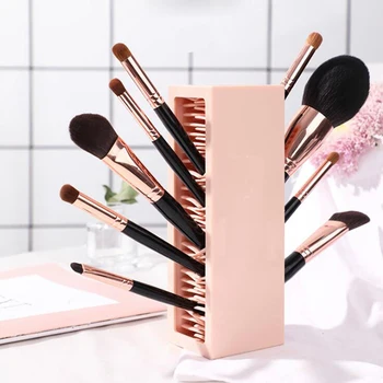 

Silicone makeup brush storage box lipstick brush organizer display stand desktop stationery storage box makeup storage box