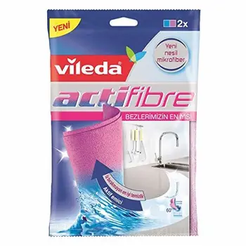 

24 x VILEDA Panno Actifibre Microfibre Per Tutte Le Superfici 2Pz