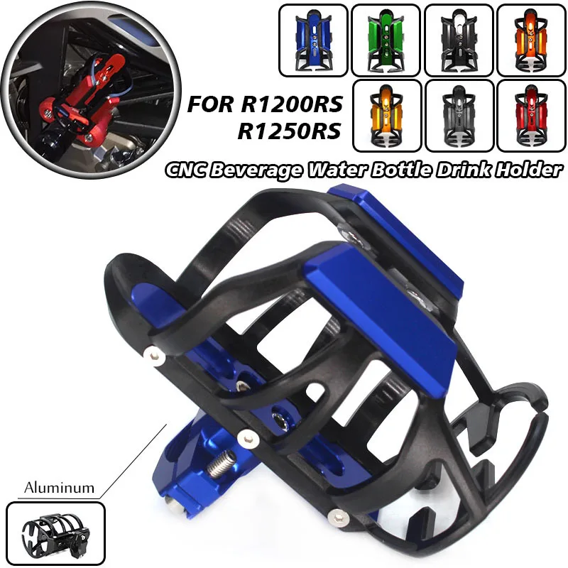 

For R1200RS R1250RS R 1200 RS R 1250RS R1200 1250 RS quality Motorcycle CNC Beverage Water Bottle Drink Cup Holder Mount