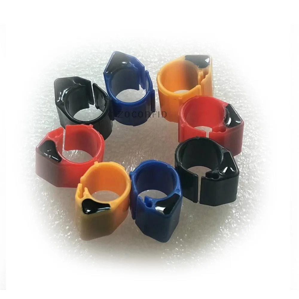 RFID tags stickers 125KHZ frequency TK4100/EM4100 chips Chicken, duck, pigeon foot ring Transponder RFID tags