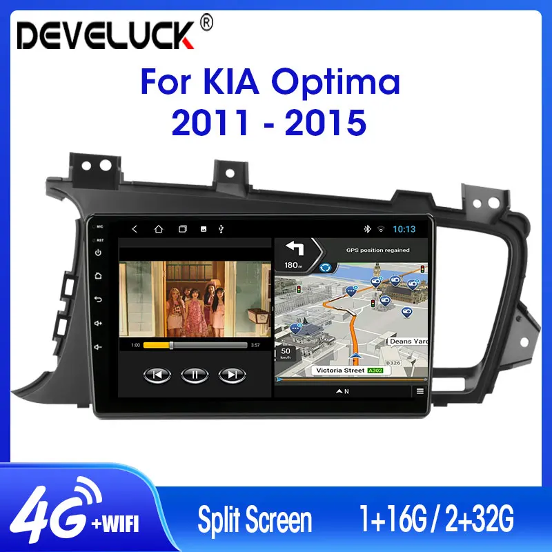 

T3L Android 9.0 Car Radio For Kia K5 Optima 2011-2015 2din DSP RDS stereo GPS Navigation Multimedia Video Player 4G NET+WIFI AM