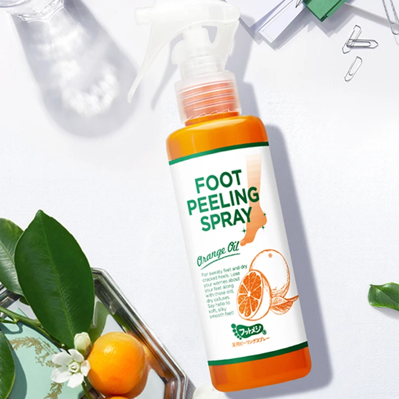 Japan Cosmetics Foot Peeling Spray Natural Orange Essence Pedicure Hands Dead Skin Exfoliator Mask Whiten Baby Care - Цена: 278,31 руб.