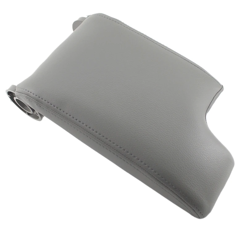 

Car Leather Armrest Box Cover Storage Box Cover For-Bmw 3 Series E46 1998-2005 Gray
