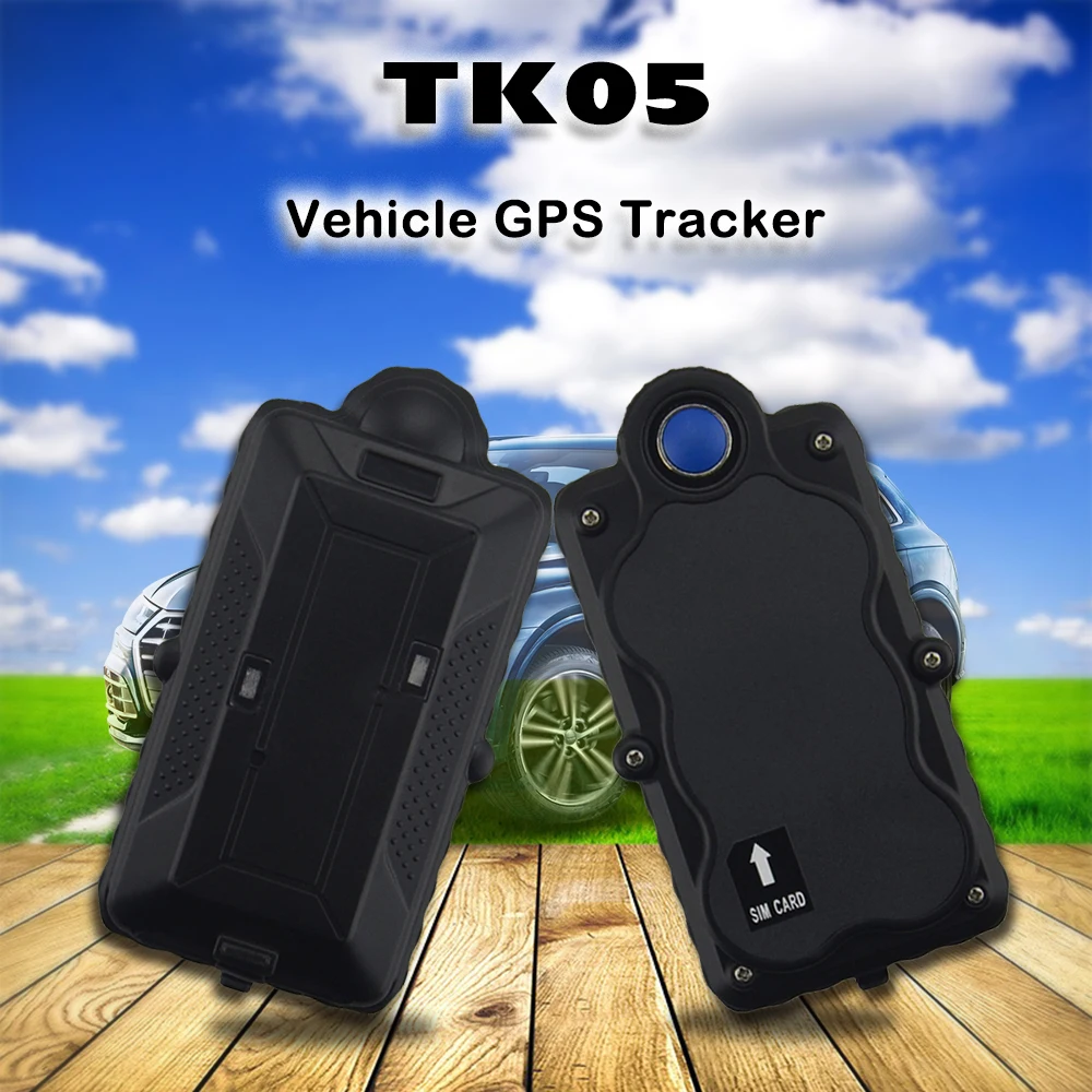 Магнитный Портативный gps-трекер TK05 для автомобиля и защита от кражи транспорта gps трекер IPX7 водонепроницаемый определяющий местоположение в реальном времени устройство